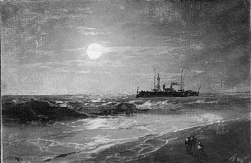 Ship by Moonlight, 1868, Ivan Aïvazovski