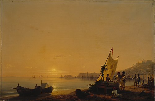 The Bay of Naples, 1844, Ivan Aïvazovski