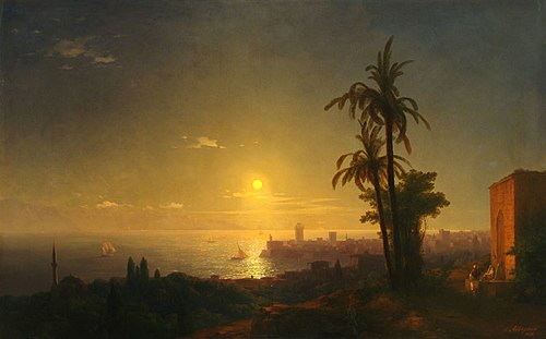 Nuit à Rhodes, 1850, Ivan Aïvazovski