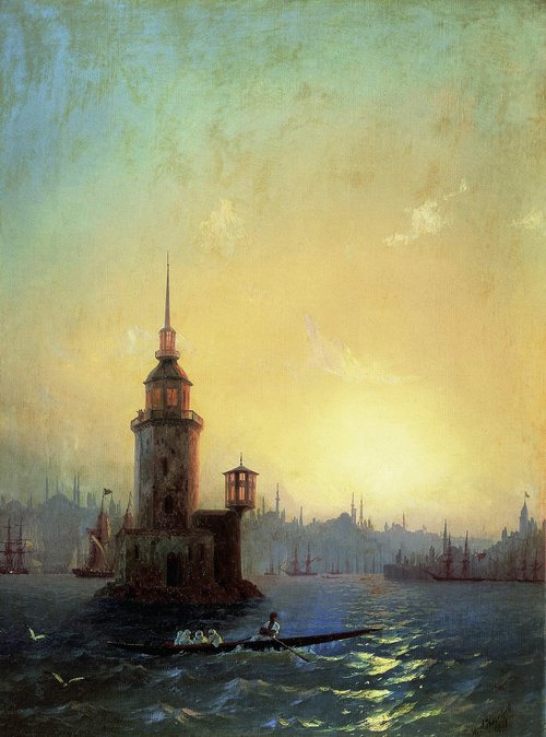 La Tour de Léandre, 1848, Ivan Aïvazovski