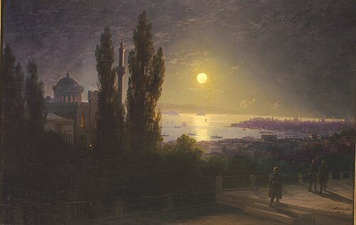 Bosporuse väin öösel, 1890, Ivan Aïvazovski
