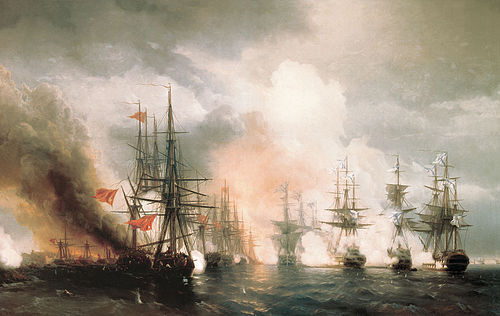 Battle of Sinope, 1853, Ivan Aïvazovski