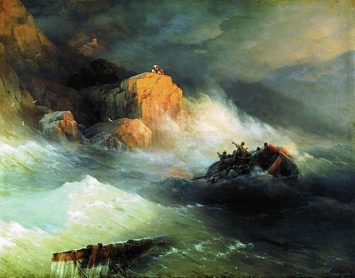 Naufrage, 1876, Ivan Aïvazovski
