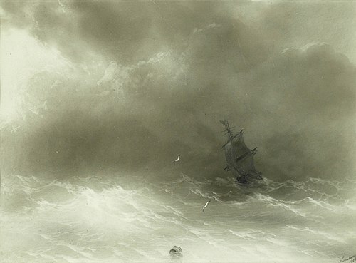 Strong Wind, 1856, Ivan Aïvazovski