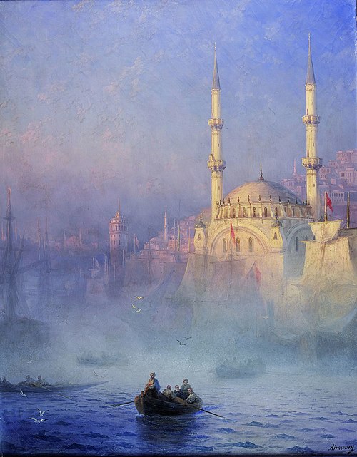 Constantinople, la mosquée de Top-Kahné, 1884, Ivan Aïvazovski