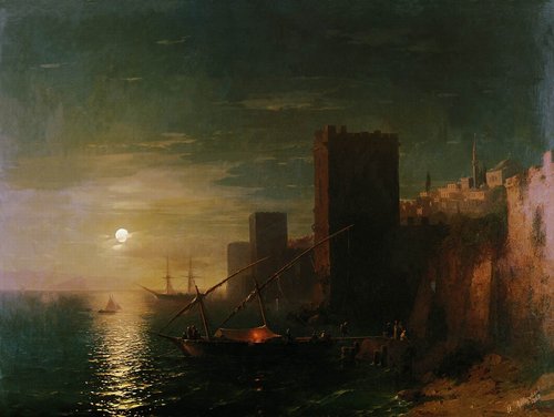 Night in Constantinople, 1862, Ivan Aïvazovski