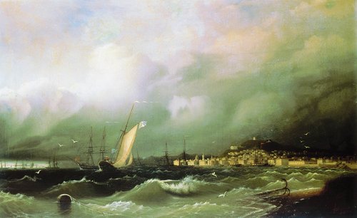 Old Theodosia, 1845, Ivan Aïvazovski