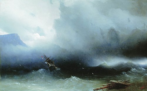 The storm at sea, 1850, Ivan Aïvazovski