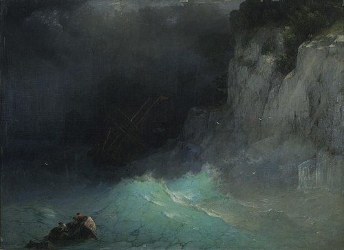 Storm, 1861, Ivan Aïvazovski