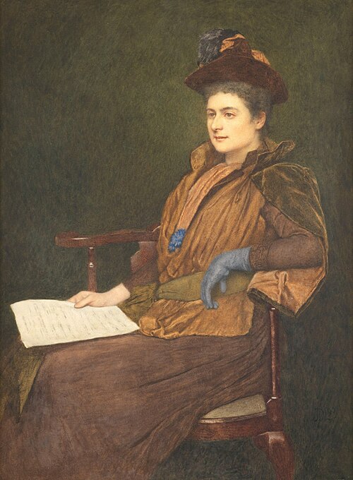 Portrait Of Miss Agnes Ashbee, 1890, James-Dromgole Linton