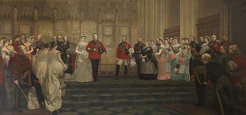 The Marriage of the Duke of Albany, 27th April 1882, 1885, James-Dromgole Linton