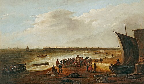 Yarmouth Beach, Norfolk, 1810, Robert Ladbrooke