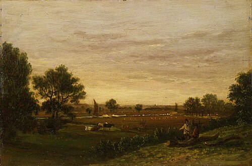 Landscape, River Yare from Postwick, Norfolk, , Robert Ladbrooke