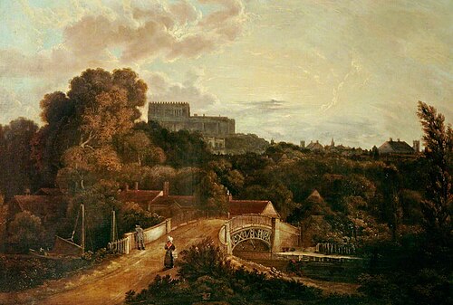 Foundry Bridge, Norwich, 1827, Robert Ladbrooke