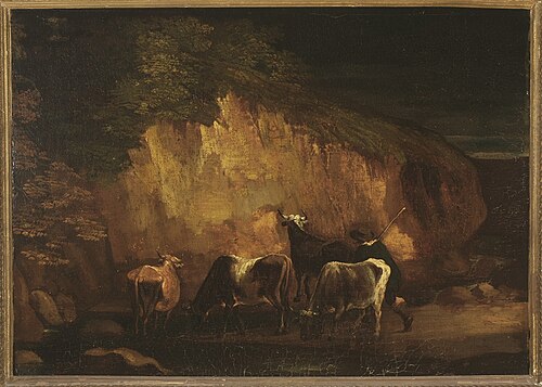 Landschap met koeien., 1665, Jacob Esselens