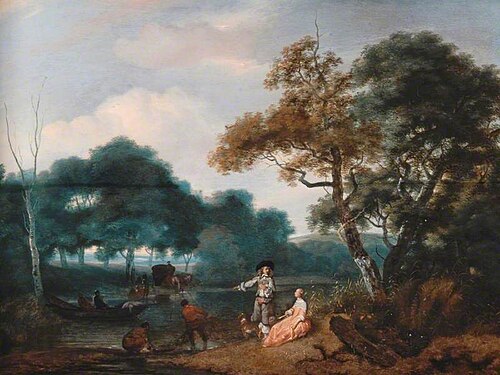 Wooded Landscape with Figures, , Jacob Esselens
