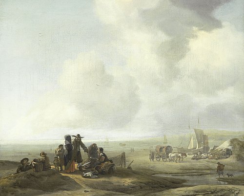 Vue de la plage, 1650, Jacob Esselens