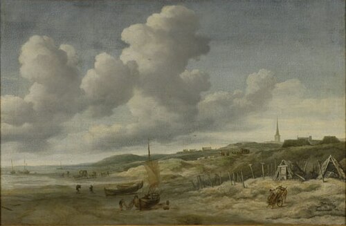 Strand bij Zandvoort, 1668, Jacob Esselens