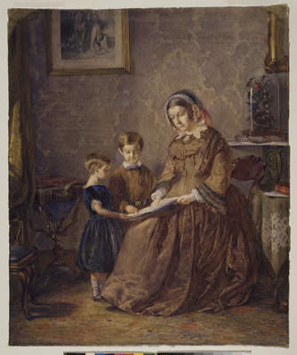 The Reading Lesson, 1855, John Dawson Watson