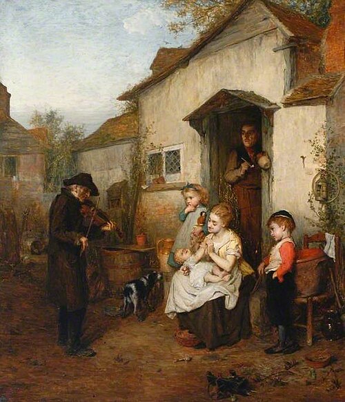 A Wandering Minstrel, 1870, John Burr