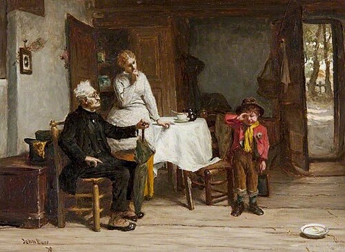 The Dominie's Visit, 1879, John Burr