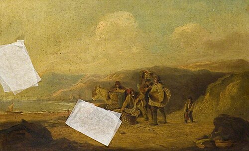 Coast Scene with Figures, , John Wilson