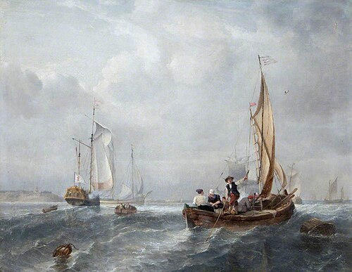 Small Ships and Boats off the Coast, , John Wilson