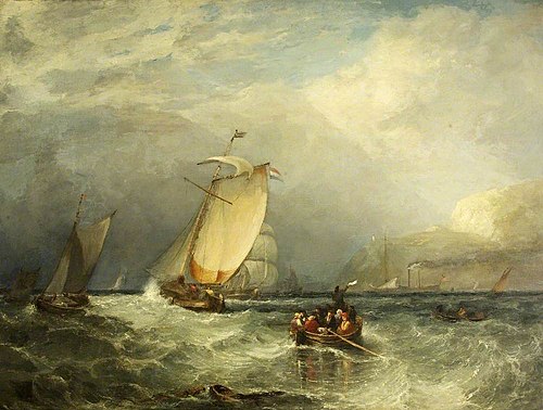 Shipping off the Coast, 1827, John Wilson