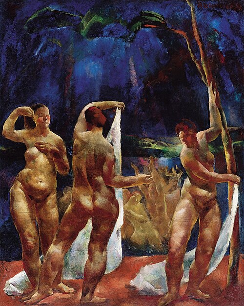 Female Bathers, 1922, Vilmos Aba-Novák