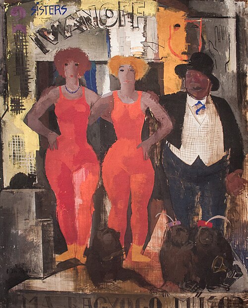 Ivanoff circus, 1932, Vilmos Aba-Novák