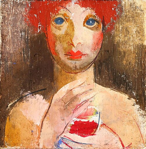 Girl with a Glass, 1930, Vilmos Aba-Novák