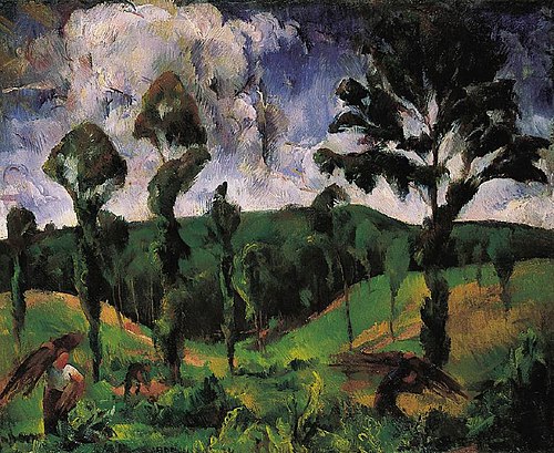 Fetching Wood, 1924, Vilmos Aba-Novák