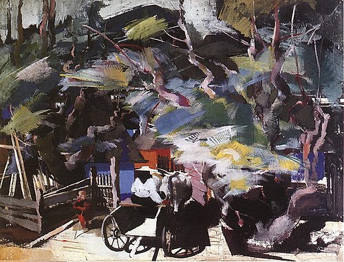 Homebound, 1937, Vilmos Aba-Novák