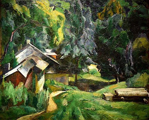 Zugliget Detail ('I Live Here'), 1926, Vilmos Aba-Novák