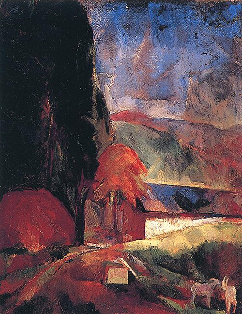 Landscape with Goats, 1920, Vilmos Aba-Novák