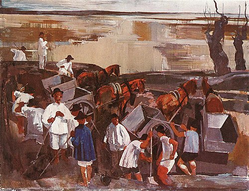 Navvies, 1927, Vilmos Aba-Novák