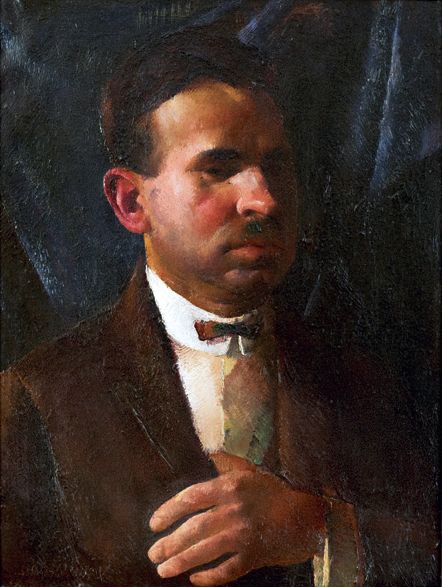 Male Portrait (Portrait of architect Ferenc Márton), , Vilmos Aba-Novák