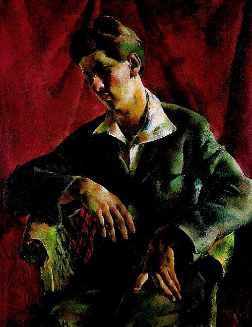 Portrait of József Hanák, 1922, Vilmos Aba-Novák