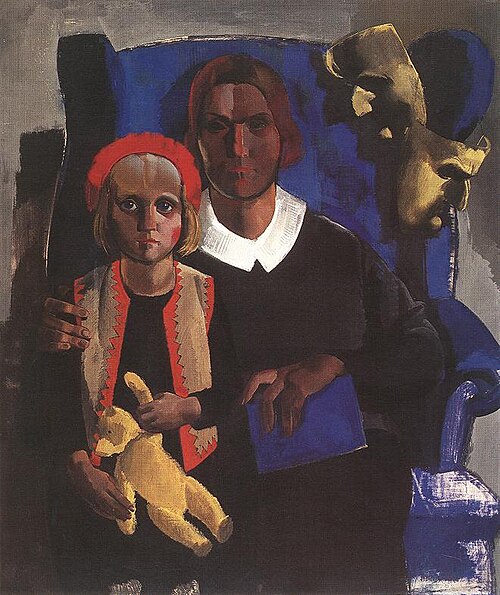 The Artist's Wife and Daughter, 1935, Vilmos Aba-Novák