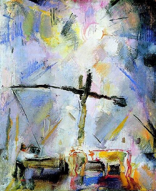 Well Sweep (Watering at the Well Sweep), 1927, Vilmos Aba-Novák