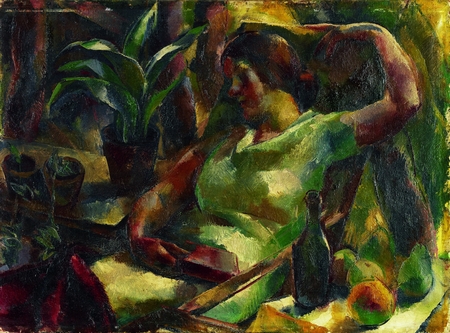 Woman in the garden, 1920, Vilmos Aba-Novák