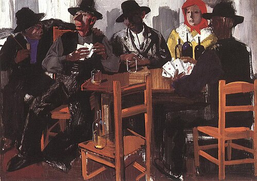 Card Players, 1932, Vilmos Aba-Novák