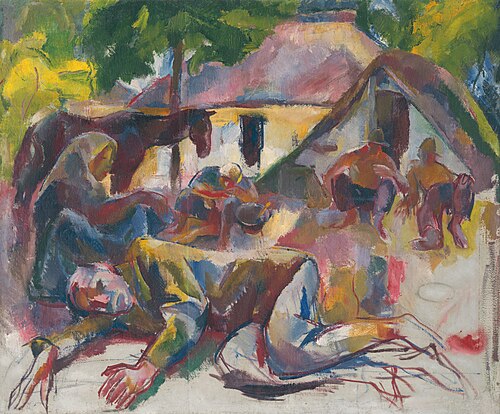 Odpočívajúci cigáni, 1926, Vilmos Aba-Novák