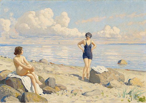 On the beach, 1934, Paul Fischer