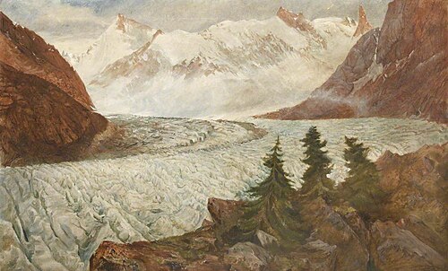 Mer de Glace, 1859, Richard St John Tyrwhitt