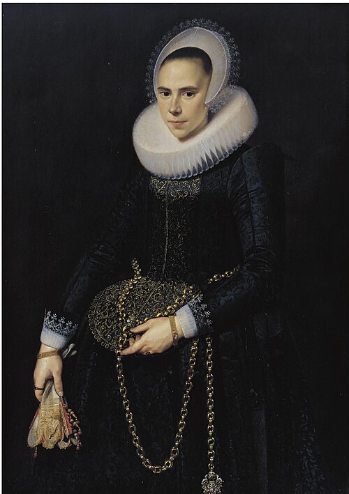 Portrait of a Lady, Aged 24, 1619, Cornelis van der Voort