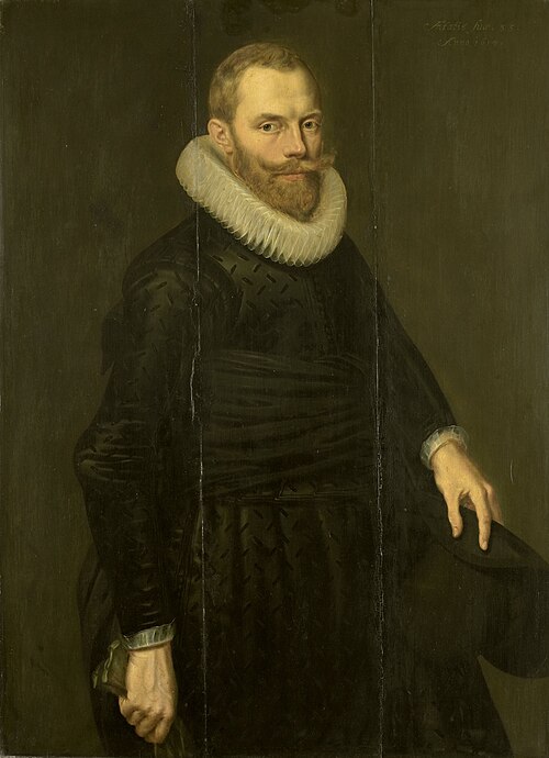 Portrait of Dirck Hasselaer (1581-1645), 1614, Cornelis van der Voort