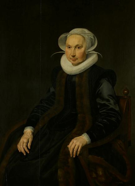 Anna Jacobsdr. Blaeu (1556-1627), 1622, Cornelis van der Voort