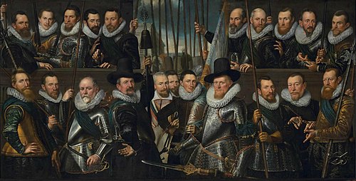 Civic Guardsmen from a company of the Crossbow Civic Guard, 1613, Cornelis van der Voort