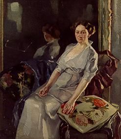 Frau Geheimrat Hochhaus, 1913, Leo Putz
